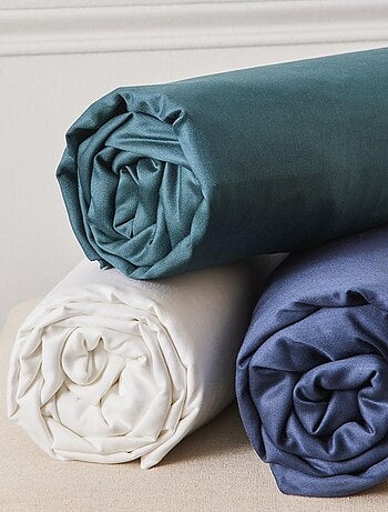 Beddengoedset van percale met bloemenprint voor twee personen, 70 draden per inch.