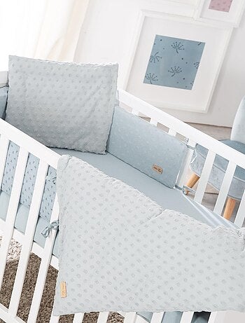 Beddengoedset voor kinderbed van biologisch katoen + laken en bedomboording 'Lil Planet' ROBA
