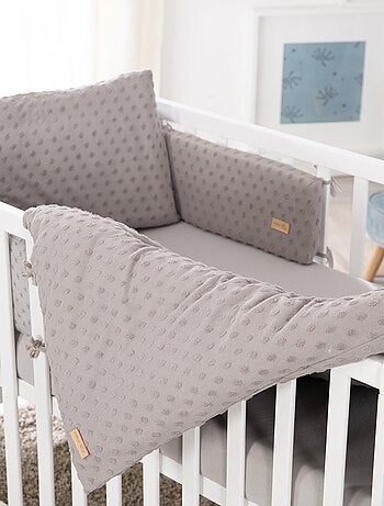 Beddengoedset voor kinderbed van biologisch katoen + laken en bedomboording 'Lil Planet' ROBA