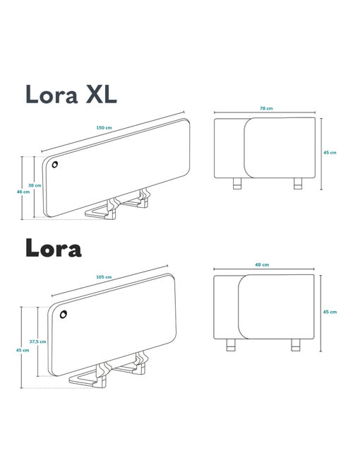 Bedhekje LIONELO Lora – Opvouwbaar – Valbeveiliging – Inclusief tas - Kiabi