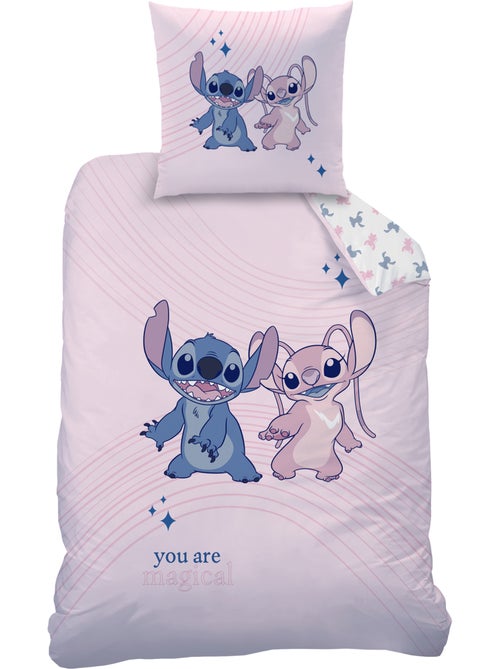 Bedlinnen set bedrukt 100% katoen, disney home stitch amour - Kiabi Bedlinnen set bedrukt 100% katoen, disney home stitch amour - Kiabi