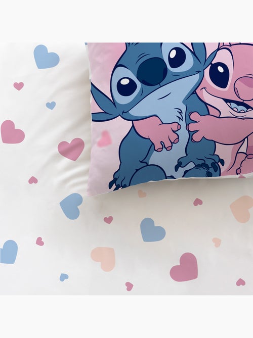 Bedlinnen set bedrukt 100% katoen, disney home stitch bisous - Kiabi