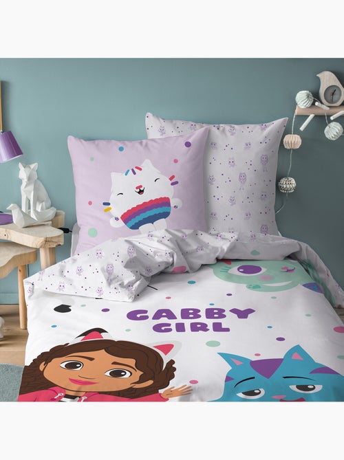 Bedlinnen set bedrukt 100% katoen, gabby dollhouse funny - Kiabi