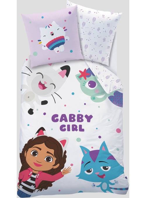 Bedlinnen set bedrukt 100% katoen, gabby dollhouse funny - Kiabi