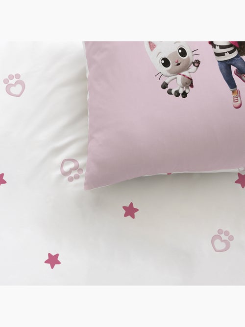 Bedlinnen set bedrukt 100% katoen, gabby dollhouse tendresse - Kiabi