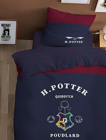 Bedlinnen set bedrukt 100% katoen, harry potter stripe