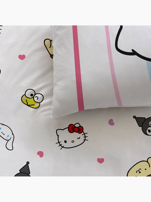 Bedlinnen set bedrukt 100% katoen, hello kitty friendly - Kiabi Bedlinnen set bedrukt 100% katoen, hello kitty friendly - Kiabi