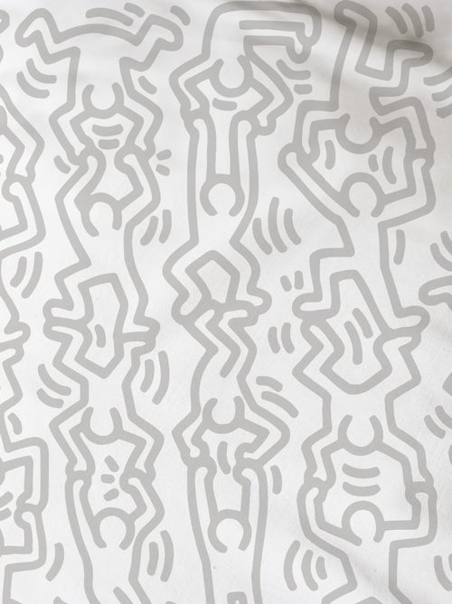 Bedlinnen set bedrukt 100% katoen, keith haring red love - Kiabi Bedlinnen set bedrukt 100% katoen, keith haring red love - Kiabi