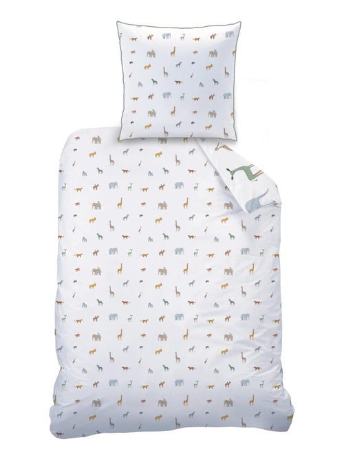 Bedlinnen set bedrukt 100% katoen, kenya - Kiabi