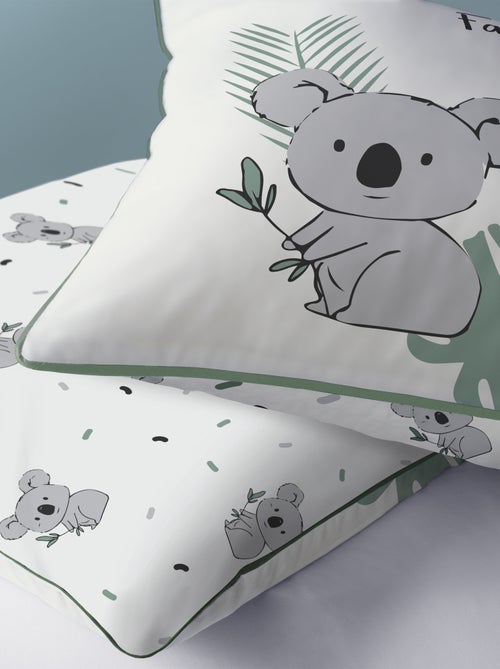 Bedlinnen set bedrukt 100% katoen, koalas - Kiabi Bedlinnen set bedrukt 100% katoen, koalas - Kiabi