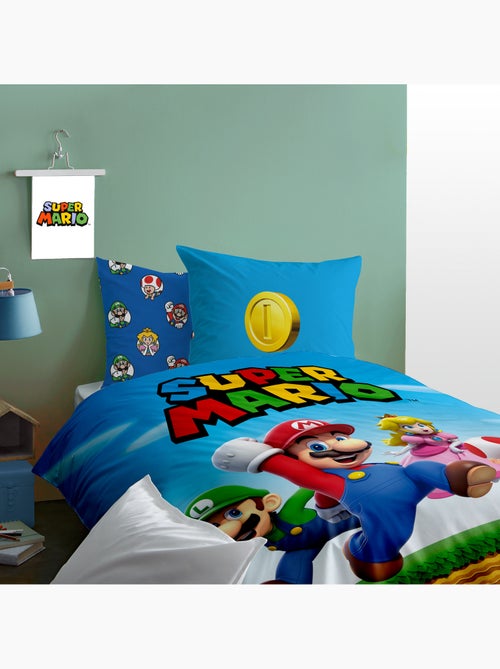 Bedlinnen set bedrukt 100% katoen, mario friends - Kiabi Bedlinnen set bedrukt 100% katoen, mario friends - Kiabi