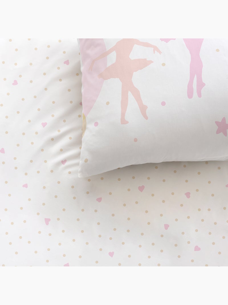 Bedlinnen set bedrukt 100% katoen, opera Multicolor - Kiabi