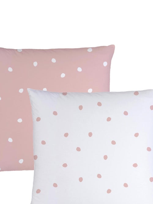 Bedlinnen set bedrukt 100% katoen, pink spots - Kiabi Bedlinnen set bedrukt 100% katoen, pink spots - Kiabi