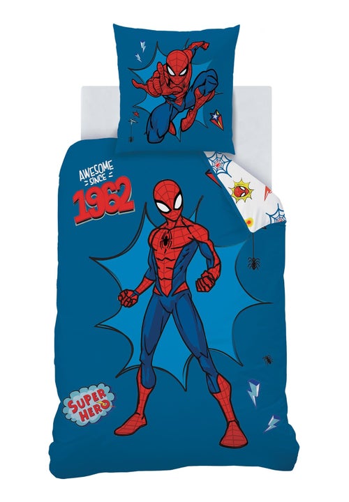 Bedlinnen set bedrukt 100% katoen, spiderman home avenger - Kiabi Bedlinnen set bedrukt 100% katoen, spiderman home avenger - Kiabi
