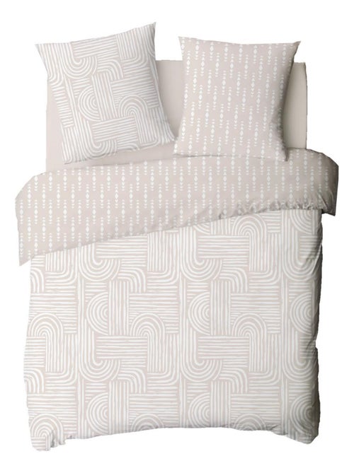 Bedlinnen set katoen FADO, omkeerbaar geometrisch OEKO-TEX – Future Home - Kiabi