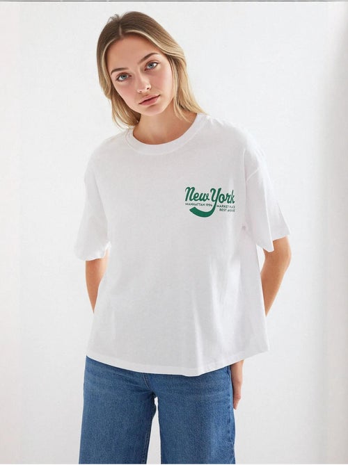 Bedrukt basic t-shirt bdart - Kiabi