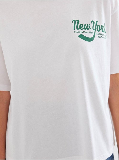 Bedrukt basic t-shirt bdart - Kiabi