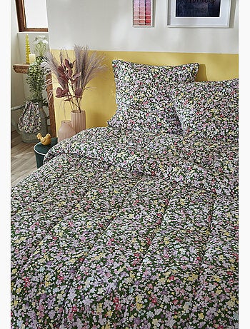 Bedrukt dekbed + 2 kussenslopen 60 x 60 cm – bedrukt katoen – myosotis