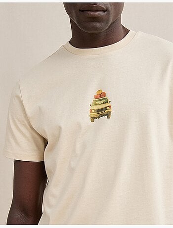 Bedrukt jersey t-shirt, mo fashion