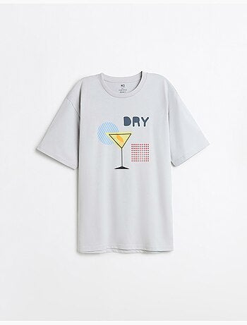 Bedrukt Jersey T-shirt, MO Fashion