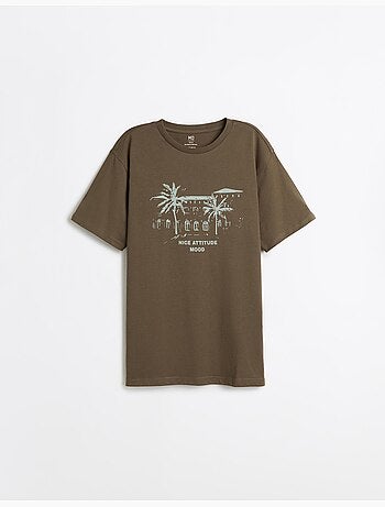 Bedrukt Jersey T-shirt, MO Fashion