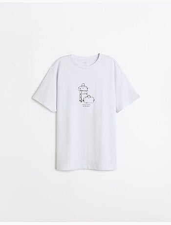 Bedrukt Jersey T-shirt, MO Fashion