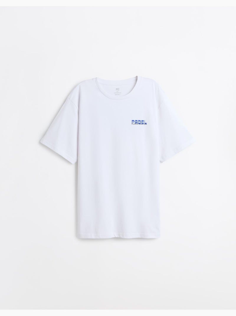 Bedrukt Jersey T-shirt, MO Fashion Wit - Kiabi