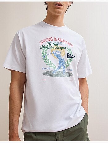 Bedrukt Jersey T-shirt, MO Fashion