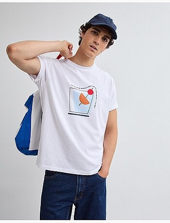 Bedrukt Jersey T-shirt, MO Fashion