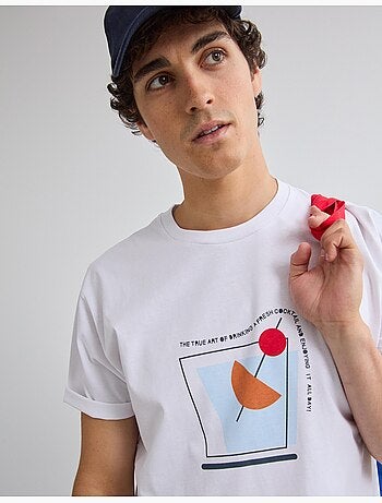 Bedrukt Jersey T-shirt, MO Fashion