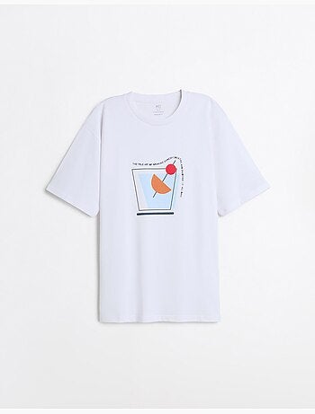 Bedrukt Jersey T-shirt, MO Fashion