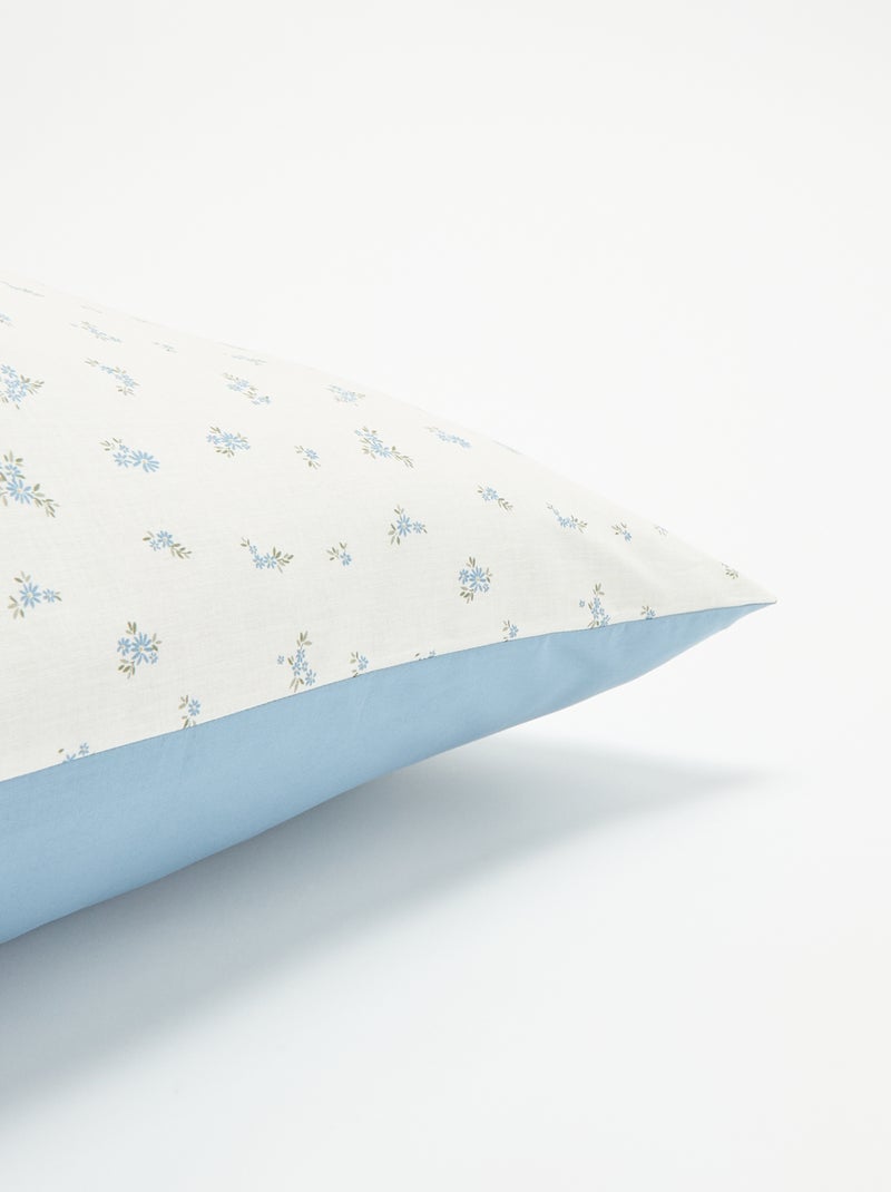 Bedrukt kussensloop - KIABI Home Blauw - Kiabi