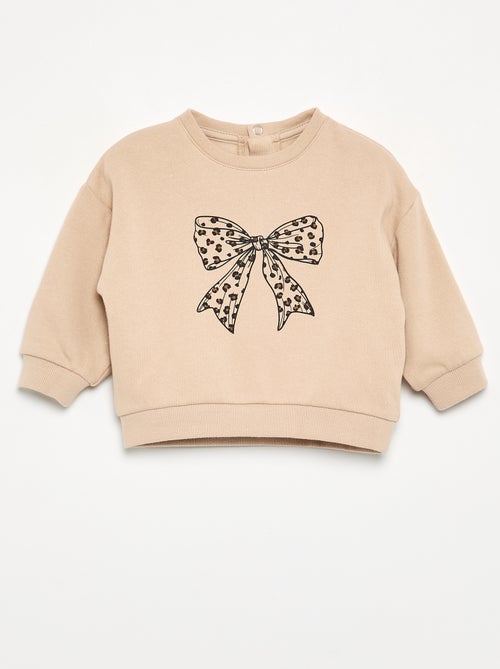 Bedrukt molton sweatshirt - Kiabi
