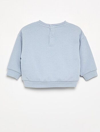 Bedrukt molton sweatshirt