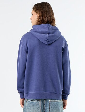 Bedrukt molton sweatshirt met capuchon