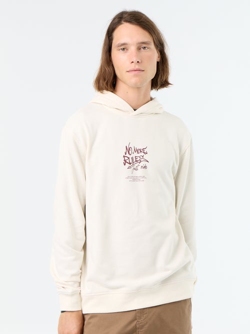 Bedrukt molton sweatshirt met capuchon - Kiabi