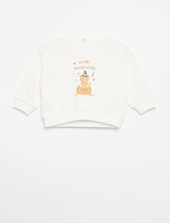 Bedrukt molton sweatshirt