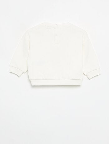 Bedrukt molton sweatshirt