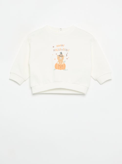 Bedrukt molton sweatshirt - Kiabi Bedrukt molton sweatshirt - Kiabi