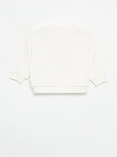 Bedrukt molton sweatshirt - Kiabi Bedrukt molton sweatshirt - Kiabi