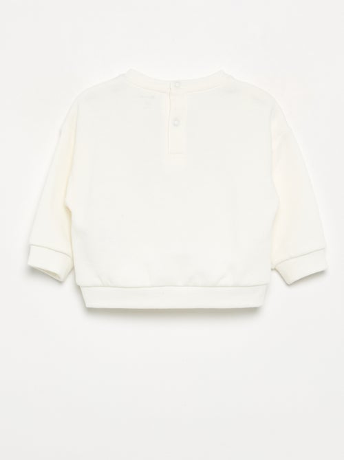 Bedrukt molton sweatshirt - Kiabi
