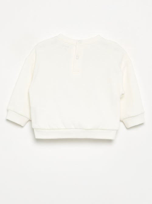 Bedrukt molton sweatshirt - Kiabi
