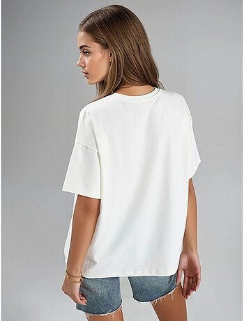 Bedrukt oversized t-shirt hiccup