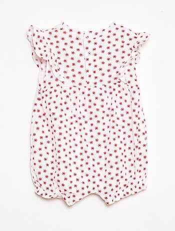 Romper met print van katoenen jersey