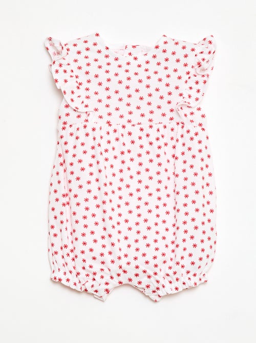 Bedrukt rompertje van katoenen jersey - Kiabi