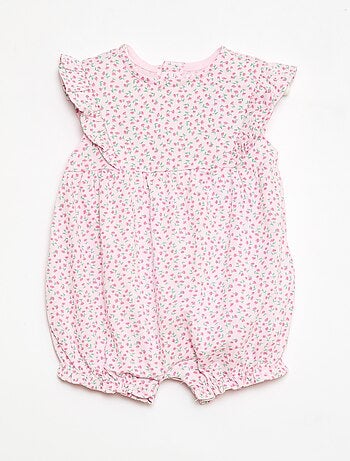 Romper met print van katoenen jersey