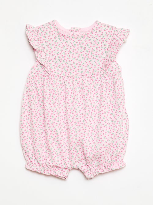 Bedrukt rompertje van katoenen jersey - Kiabi