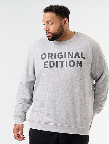 Bedrukt sweatshirt met ronde hals 'Original Edition'