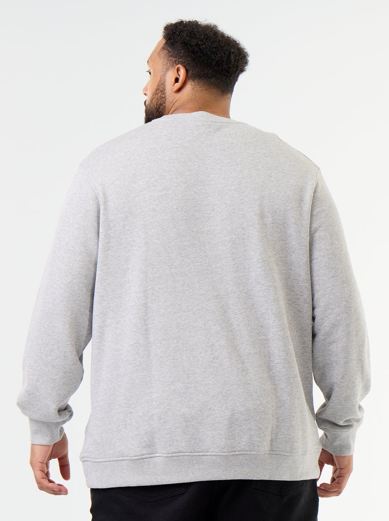 Bedrukt sweatshirt met ronde hals 'Original Edition' Grijs - Kiabi