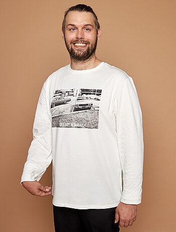 Bedrukt T-shirt - makkelijk aan te trekken collectie